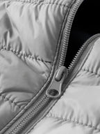 Men's Lightweight Hooded Winter Jacket - Full-Zip Coat with No Bulk Design