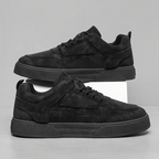 Men's Low-Top Sneakers - Cushioned PVC Sole with Minimalist Design