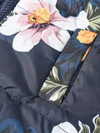 Girls' Reversible Hooded Winter Jacket - Two-in-One Coat with Animal Print