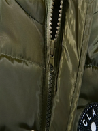 Boys' Casual Hooded Winter Coat - Fleece-Lined Zip-Up Jacket