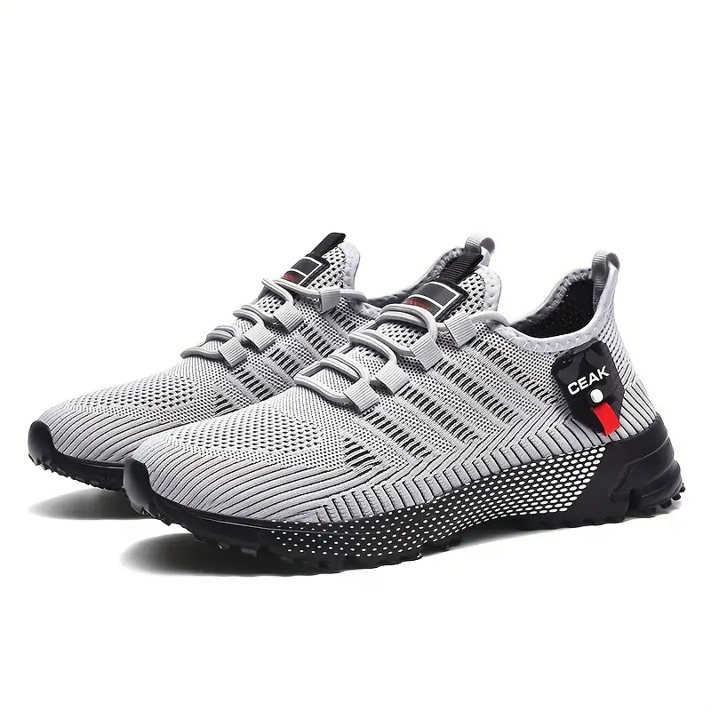 Men's Breathable Mesh Sneakers - Lightweight Low-Top Training Shoes