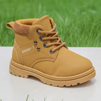 DACLAY Youngsters' High-Top Outdoor Boots - Retro Style with Zipper & Tassel Detail