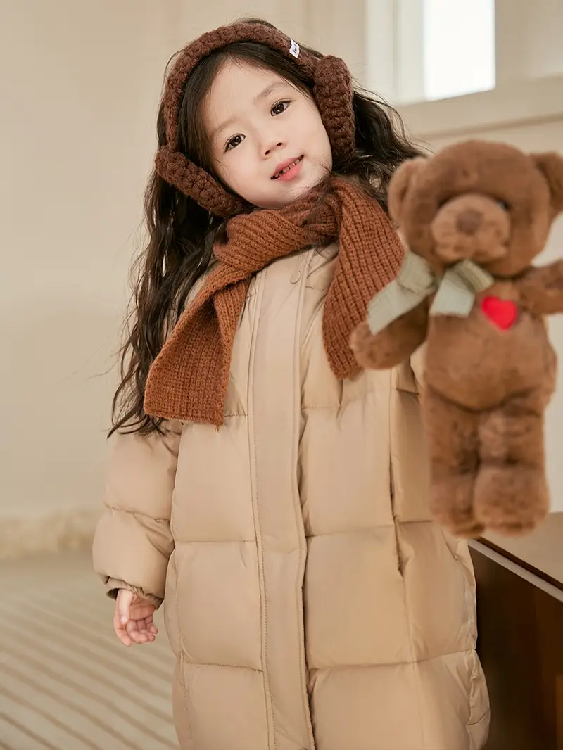 Winter 2025 Thickened Bear Ear Hooded Coat - Cute Winter Jacket