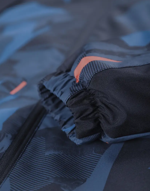 Men's Heavyweight Windproof Jacket - Thermal Insulated Hooded Coat with Camouflage Design