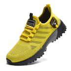 Men's Breathable Mesh Sneakers - Lightweight Low-Top Training Shoes
