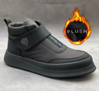 Men's Lightweight Winter Snow Boots - Thickened Fleece Lined with Adjustable Hook & Loop Closure