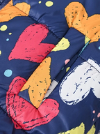 Girls' Reversible Hooded Winter Jacket - Two-in-One Coat with Animal Print