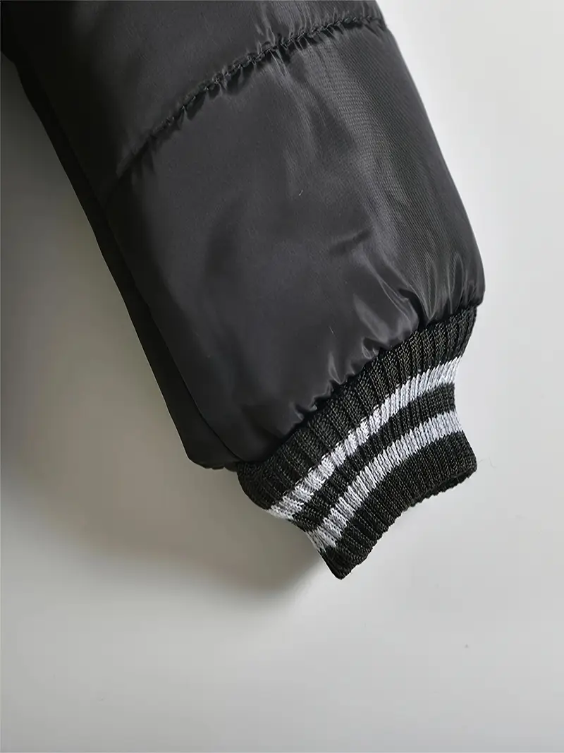 Boys' Casual Hooded Winter Coat - Fleece-Lined Zip-Up Jacket