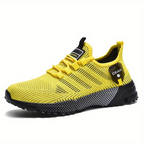 Men's Breathable Mesh Sneakers - Lightweight Low-Top Training Shoes