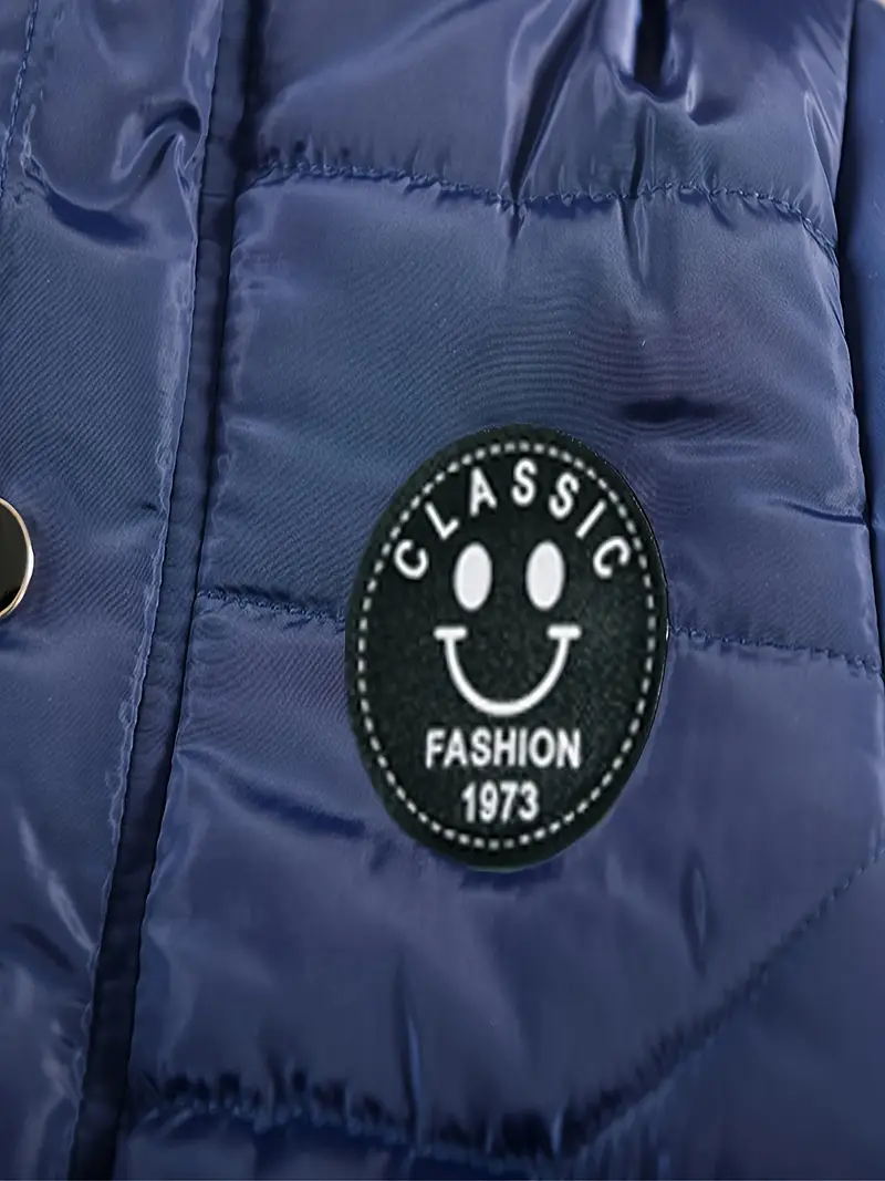 Boys' Casual Hooded Winter Coat - Fleece-Lined Zip-Up Jacket