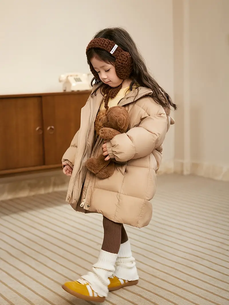 Winter 2025 Thickened Bear Ear Hooded Coat - Cute Winter Jacket