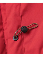 Men's Heavy-Duty Winter Jacket - Hooded Coat with Zippered Front in Beige/Brown Two-Tone