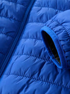 Men's Lightweight Hooded Winter Jacket - Full-Zip Coat with No Bulk Design