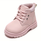 DACLAY Youngsters' High-Top Outdoor Boots - Retro Style with Zipper & Tassel Detail
