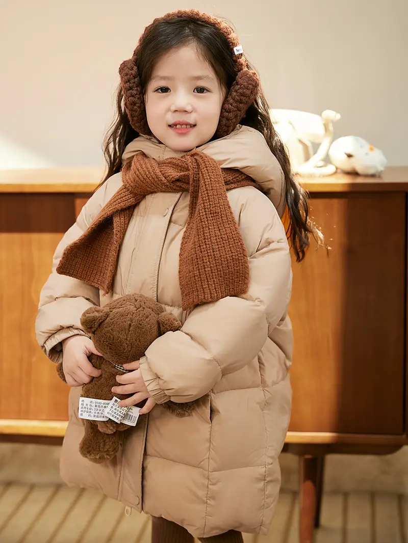Winter 2025 Thickened Bear Ear Hooded Coat - Cute Winter Jacket