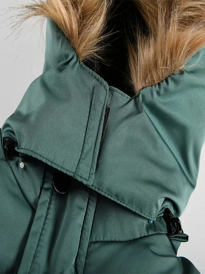 Boys' Casual Hooded Winter Coat - Fleece-Lined Zip-Up Jacket