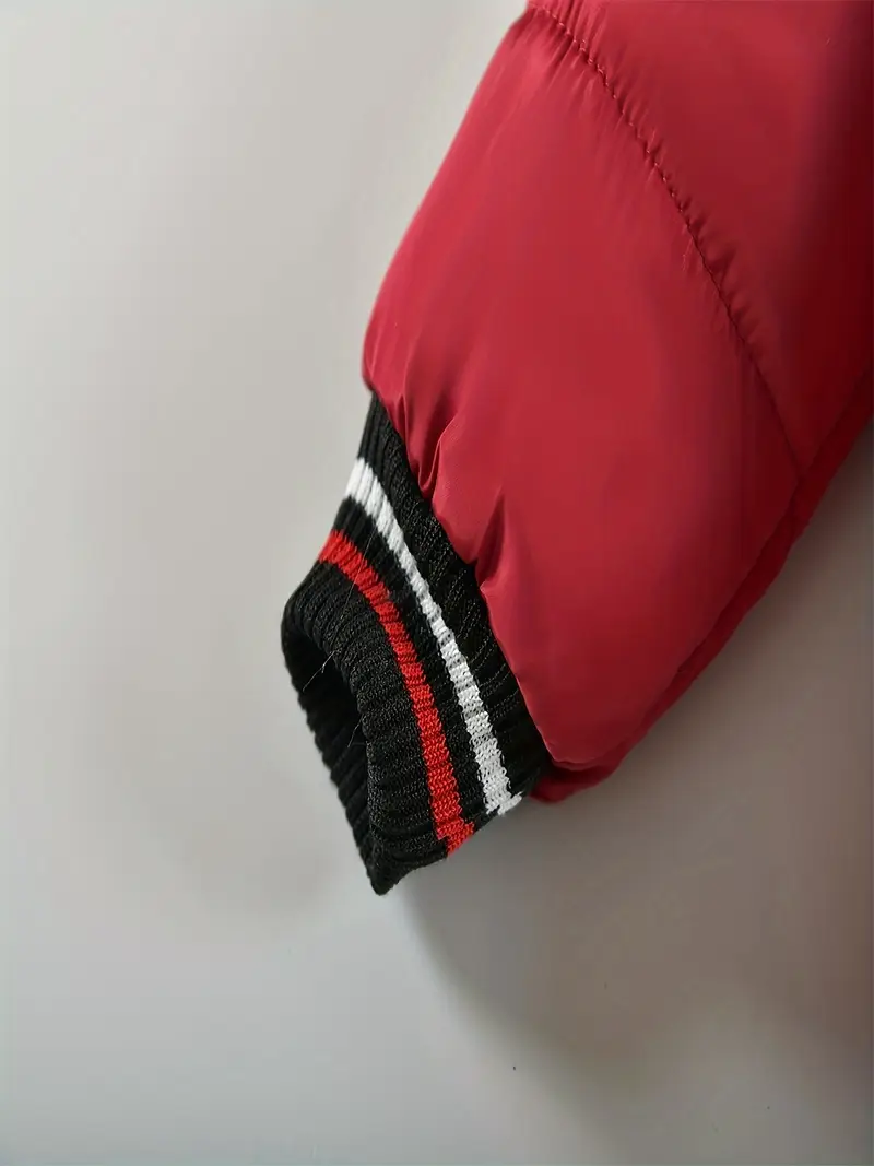 Boys' Casual Hooded Winter Coat - Fleece-Lined Zip-Up Jacket