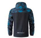 Men's Heavyweight Windproof Jacket - Thermal Insulated Hooded Coat with Camouflage Design