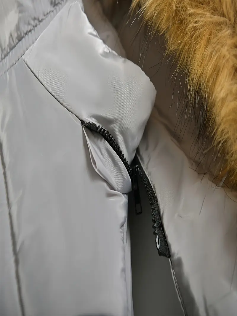 Boys' Casual Hooded Winter Coat - Fleece-Lined Zip-Up Jacket