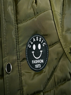 Boys' Casual Hooded Winter Coat - Fleece-Lined Zip-Up Jacket