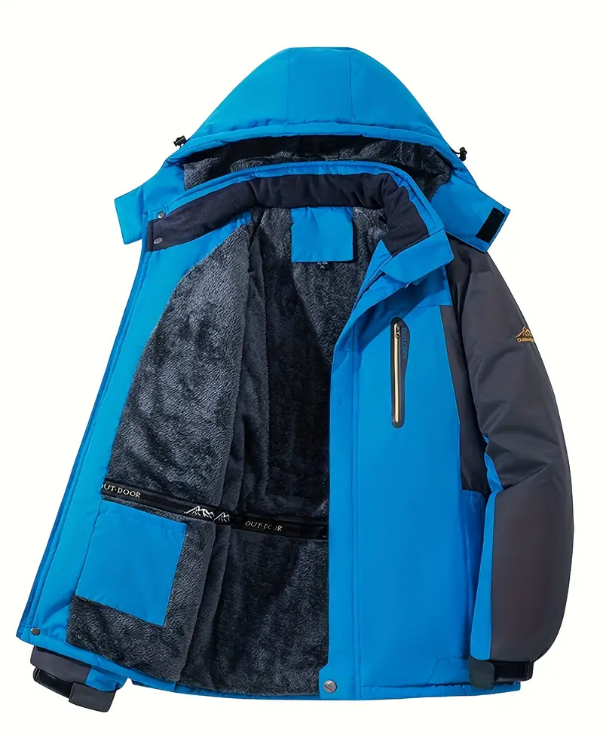 Men's Heavyweight Arctic Jacket - Thermal Insulated Winter Coat with Hooded Windproof Design