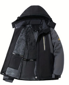 Men's Heavyweight Arctic Jacket - Thermal Insulated Winter Coat with Hooded Windproof Design