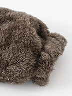 Girls' Reversible Hooded Winter Jacket - Two-in-One Coat with Animal Print