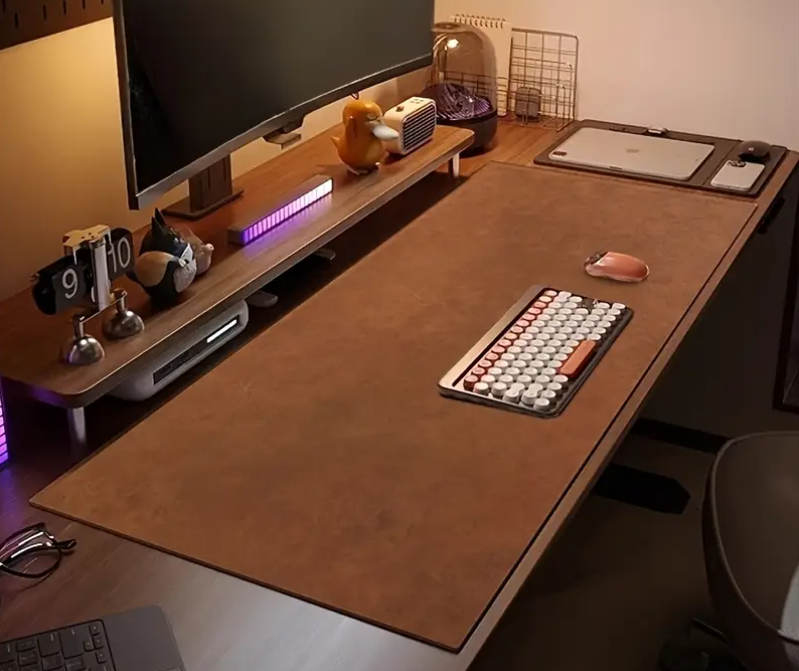 Non-Slip Desk Pad Mat - Dual-Sided Waterproof Large Workspace Surface Protector