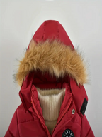 Boys' Casual Hooded Winter Coat - Fleece-Lined Zip-Up Jacket