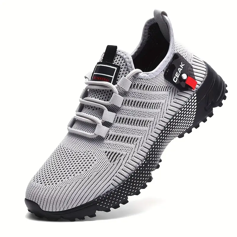 Men's Breathable Mesh Sneakers - Lightweight Low-Top Training Shoes