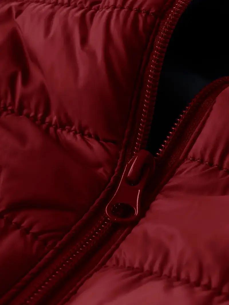 Men's Lightweight Hooded Winter Jacket - Full-Zip Coat with No Bulk Design