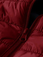 Men's Lightweight Hooded Winter Jacket - Full-Zip Coat with No Bulk Design