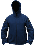 Men's Fleece Jacket - Warm Winter Hooded Zip-Up Sweatshirt with Pockets