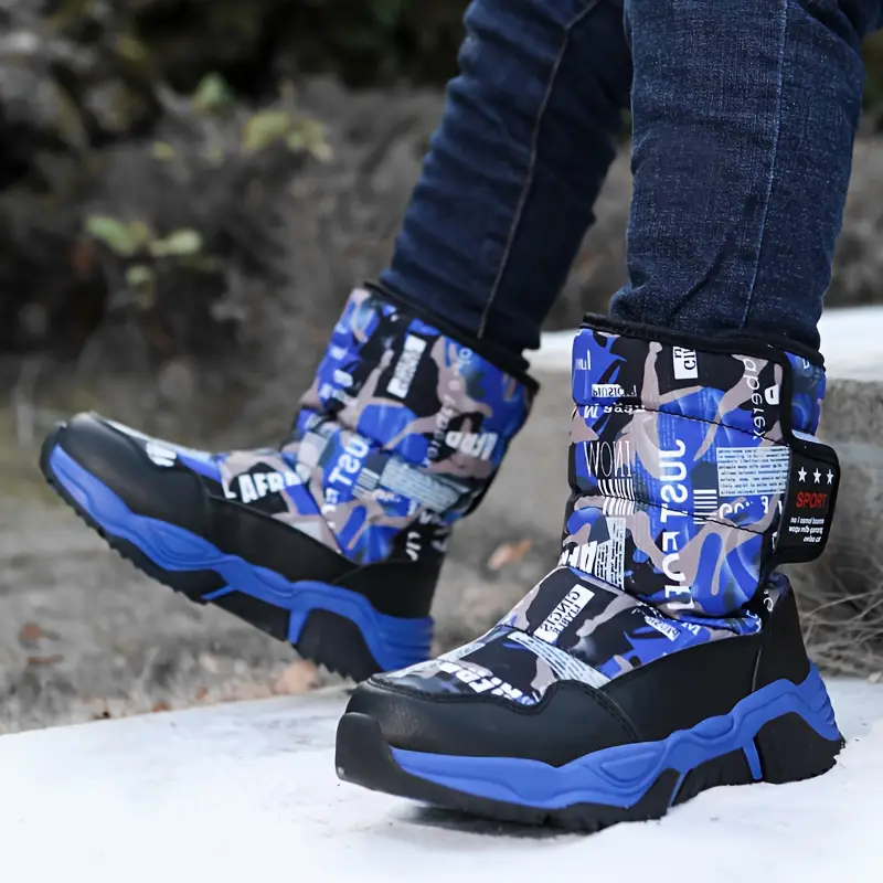 Boys' Winter Snow Boots with Fleece