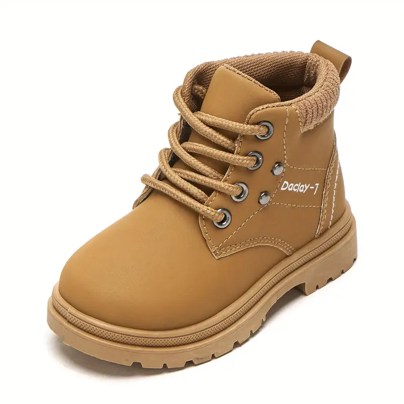 DACLAY Youngsters' High-Top Outdoor Boots - Retro Style with Zipper & Tassel Detail