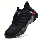 Men's Breathable Mesh Sneakers - Lightweight Low-Top Training Shoes