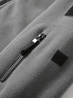 Men's Fleece Jacket - Warm Winter Hooded Zip-Up Sweatshirt with Pockets