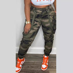 Fashion Camouflage All-match Ankle-tied Overalls