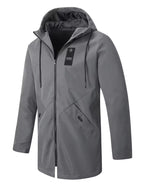 Mid-length Men's Hooded Casual Workwear Shell Jacket