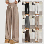 Solid Color Women's Clothes Casual Pants Loose Commuter Trousers