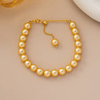 Women's Copper Luxury Golden Balls Bracelet