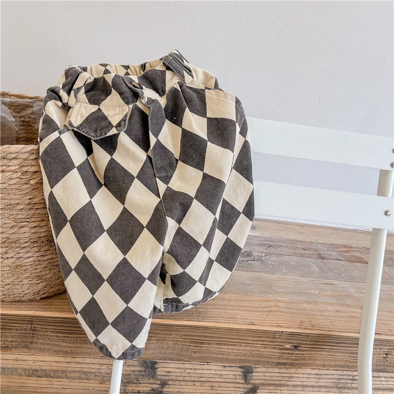 Girls Western Style Baggy Pants Trousers