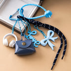 Fashion Bow Earphone Miu Series Braided Rope Bag Pendant Keychain