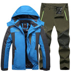 Outdoor Windproof And Frost-proof Men's Jacket and Pants Set