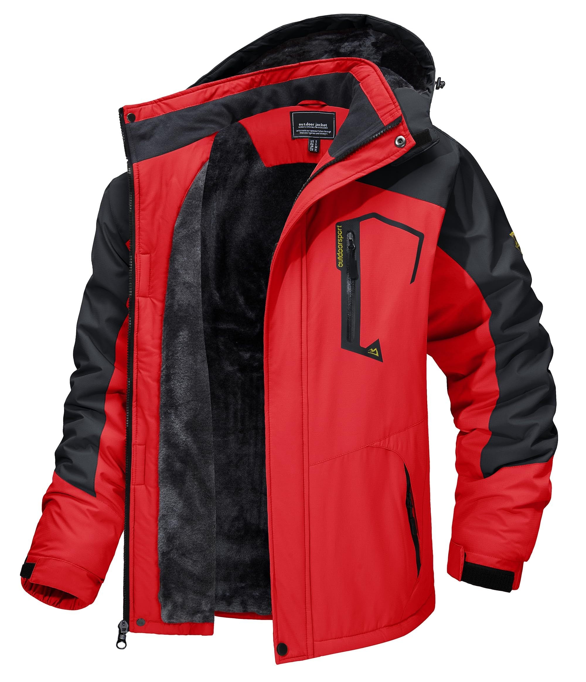 Outdoor Waterproof Winter Jacket Detachable Hood