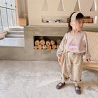 Autumn Washed Cotton Harem Pants Girls' Casual Pants